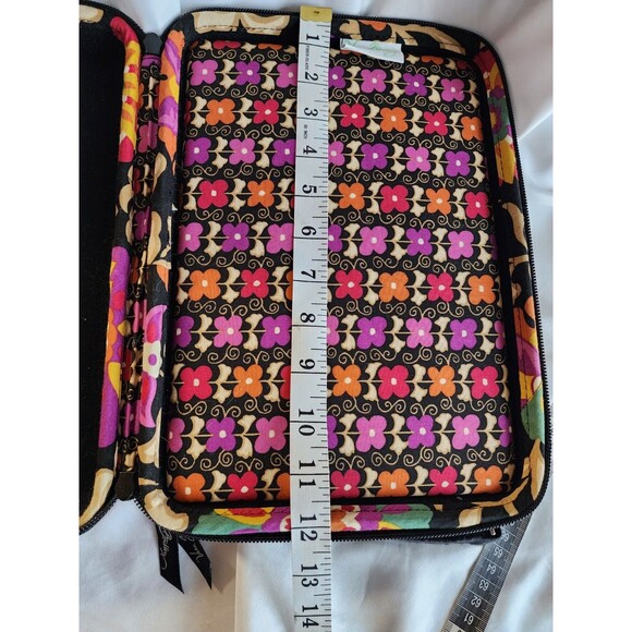 Vera Bradley Suzani Retired  Hard Cover Tablet Ipad Case Zipper Detachable Strap - Picture 12 of 15